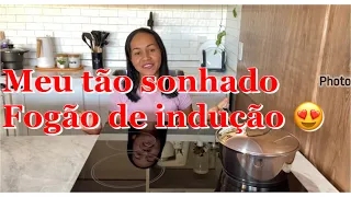 CHEGOU MEU TÃO SONHADO FOGÃO DE INDUÇÃO TUDO O QUE VOCÊ PRECISA SABER ANTES DE COMPRAR NOVA COZINHA