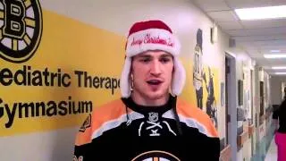 Boston Bruin Andrew Ference Visits Spaulding Pedi Unit