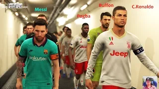 PES 2019 | Juventus vs Barcelona | JUV ft. Pogba, Buffon, Rabiot | ft. Neymar, Griezmann, De Jong