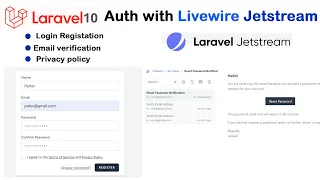 Laravel 10 Auth with Livewire Jetstream Project