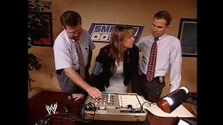 Stephanie McMahon tests out the lie detector! 05/29/2003