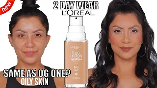 2 DAY WEAR *new* L'OREAL TRUE MATCH FOUNDATION SPF 17 *oily skin* | MagdalineJanet