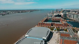 [4K] Aerial Footage - Liverpool, Albert Dock