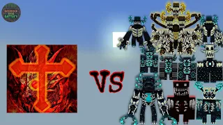 Inferno Dragon Final vs Warden Plus (Wardens) | Minecraft Bedrock | Mob Battle