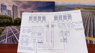 ☀⚡🔋💡📄 Схема підключення сонячних панелей до контролера заряду   Victron Energy MPPT RS  450/100📄💡🔋⚡☀