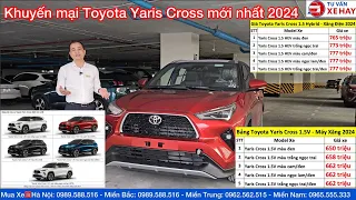 Bảng giá xe Toyota Yaris Cross tháng 4/2024 khuyến mại mới nhất hôm nay, trả góp 1,99% chỉ 200 triệu