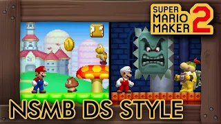 Mod Adds New Super Mario Bros. DS Style in Super Mario Maker 2