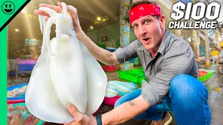 $100 Seafood Market Challenge in Vietnam!! Asia's CHEAPEST Seafood!!