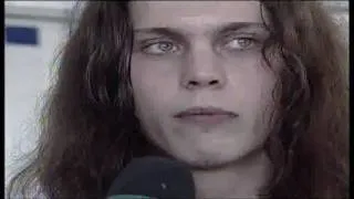 Ville Valo interview at Ankkarock, Korso (Finland) 03-08-1997. Full HD.