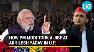 'Red topis are red alerts...' How PM Modi poked Akhilesh Yadav in Gorakhpur I U.P. Elections