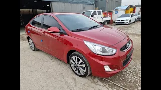 2018 HYUNDAI ACCENT JU406727 SMART KEY RED