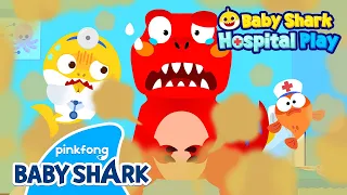 [🏥NEW] RAWR! The Dinosaurs are Sick!💨 | Baby Shark Doctor | Hospital Play | Baby Shark Official