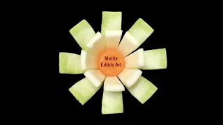 Zucchini Simple Ribbon Flower | Beginners Lesson 238 | Mutita Art Of Fruit & Vegetable Carving Video