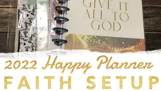 2022 HappyPlanner Faith War Binder Setup