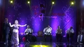 Mimi Sokolova dancing in "Raks of course" festival in Cairo .Gana el hawa