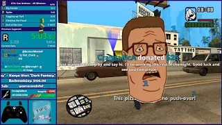 GTA San Andreas All Missions Speedrun (Partial) - Hugo_One Twitch Stream - 1/19/2018