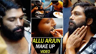 Allu Arjun Makeup Video | Allu Arjun Transformation to Pushpa Raj | Pushpa Making Video | Wall Post