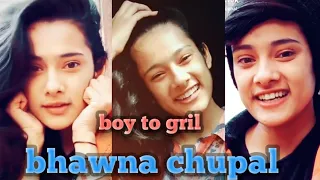 Bhawna choupal tik tok viral video | gril to boy challenge