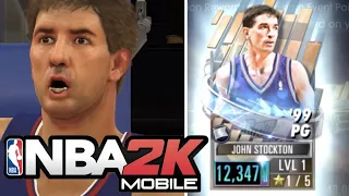 JOHN STOCKTON LEADING US TO PINK DIAMOND KOBE | NBA 2K Mobile Gameplay Episode 24