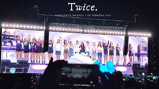 Concierto Twice en México completo gira Ready to be. 2024년 2월 2일 멕시코 트와이스 완전체 콘서트