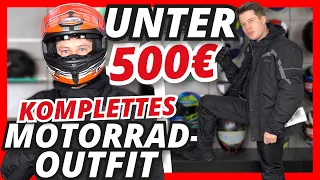 UNTER 500€ für ein KOMPLETTES MOTORRAD-OUTFIT 🏍️🤯 Helm bis Stiefel - Alles was du brauchst!