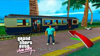 How To Get Train In GTA Vice City | Secret Place | Extended Feature Mod