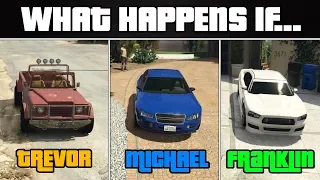 What Happens If You Steal Car to Michael, Trevor or Franklin in GTA 5? (Unique Scene)