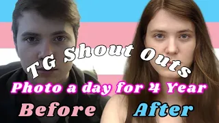 Transgender Shout Outs #0036 🏳️‍⚧️ (Photos a day for 4 years) HRT Male To Female Transition Timeline