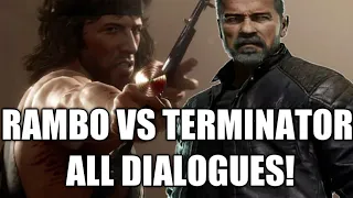 RAMBO VS TERMINATOR ALL INTRO DIALOGUES! - Mortal Kombat 11