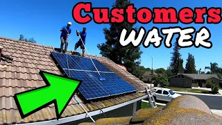 Can I USE customers water for my Solar Panel Cleaning Business?