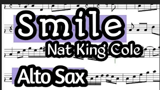 Smile Alto Sax Sheet Music Backing Track Play Along Partitura