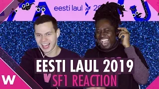 Eesti Laul 2019 (Estonia) - Semi Final 1 songs (REACTION) | wiwibloggs