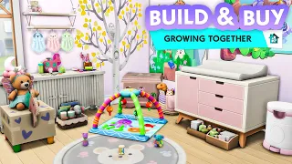 cozy family & cute infant furniture | sims 4 growing together build buy review