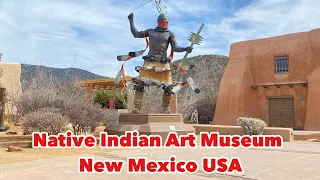 Native Indian art museum Santa Fe New Mexico USA