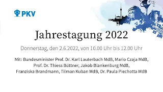 PKV-Jahrestagung 2022 im Livestream | 2.6.2022 | 10 - 12 Uhr | PKV