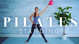 Pilates for Seniors & Beginners // Standing Energizing Workout with Mini Ball