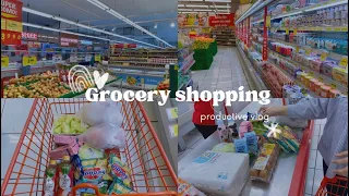 🌼 Vlog 03 | grocery day, weekly stock🛒🤍 #groceryshopping #dailyvlog #stockmarket #dailymotivation