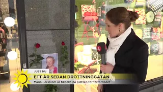 Ett år sedan Drottninggatan ”Det kommer att bli en tung dag för många” - Nyhetsmorgon (TV4)