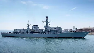 HMS Portland makes first visit to Portsmouth since major refit