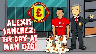 🔴ALEXIS SANCHEZ: 1st DAY AT MAN UTD!🔴