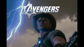 The Avengers (2012) as a 60s spaghetti western movie - Before and After AI generations