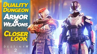 Destiny 2 Duality Dungeon Armor and Weapons closer look