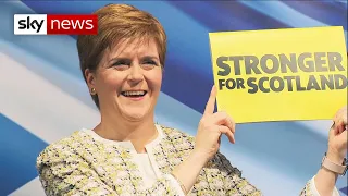 Nicola Sturgeon launches the SNP's manifesto