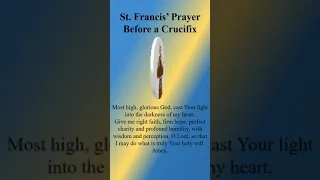 St. Francis' Prayer before the Crucifix