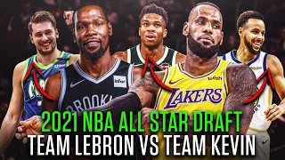 Team Lebron vs Team Durant Official 2021 NBA All Star Draft