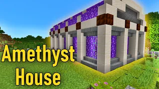 I built an Amethyst House in Survival Minecraft