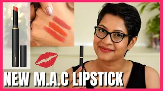 New MAC lipstick | Powder Kiss Velvet Blur Slim Stick | Reviews & Swatches| JoyGeeks