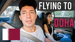 Foreigner flys to Doha Qatar 🇶🇦