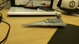3D Printed Star Destroyer in a hypersonic wind tunnel (Mach 6)