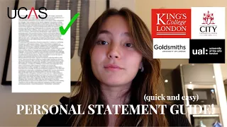 how to write THE BEST personal statement? | get into a top UK uni | ucas tips